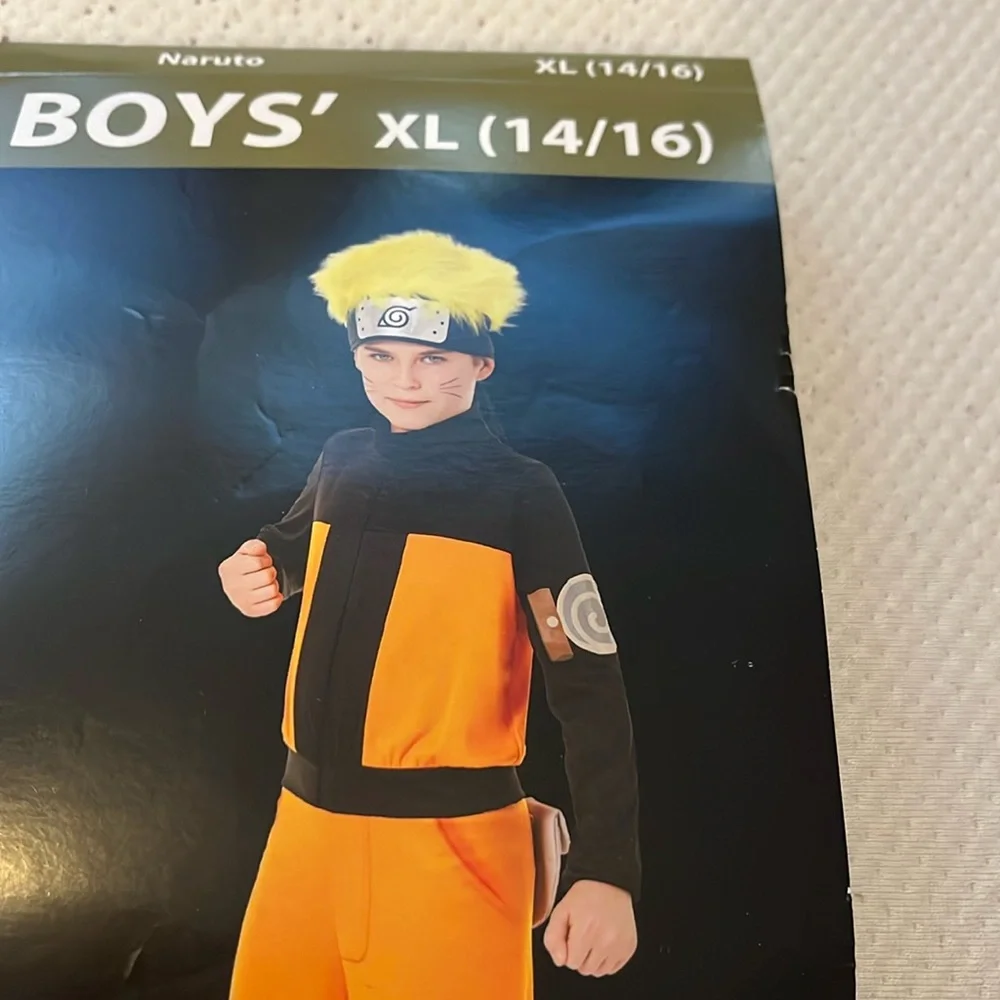 Naruto Boys' XL Orange Jumpsuit Costume